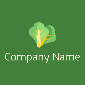Lettuce logo on a Fern Green background - Essen & Trinken