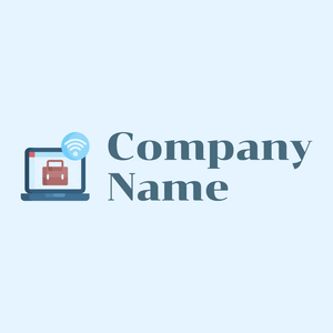 Work from home logo on a Blue background - Empresa & Consultantes