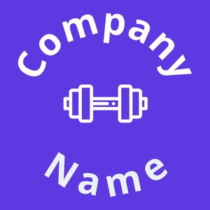 Dumbbell on a Blue Violet background - Sport