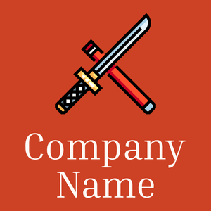Katana logo on a Persian Red background - Sport