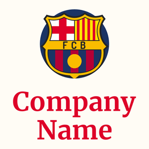 FCB Barcelona on a Floral White background - Architektur