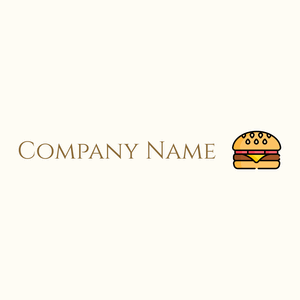 Cheeseburger logo on a White background - Comida & Bebida
