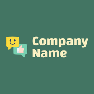 Chat on a Dark Green Copper background - Abstracto