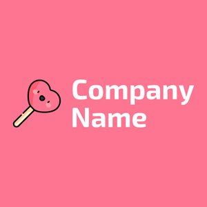 Tickle Me Pink Lollipop on a Tickle Me Pink background - Kinderen & Kinderopvang