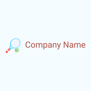 Tennis logo on a Alice Blue background - Juegos & Entretenimiento