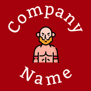 Fighter on a Carmine background - Sport