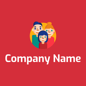 Peach Puff Family on a Brick Red background - Caridade & Empresas Sem Fins Lucrativos