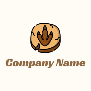 Footprint logo on a Floral White background - Dieren/huisdieren