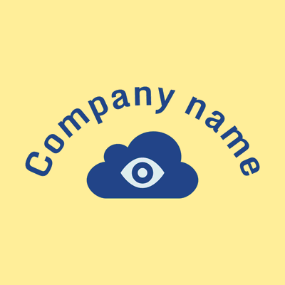 Logo de vigilancia de la información en la nube - Tecnología Logotipo