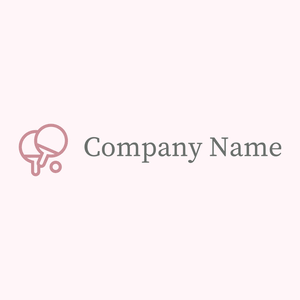 Table tennis logo on a Lavender Blush background - Juegos & Entretenimiento