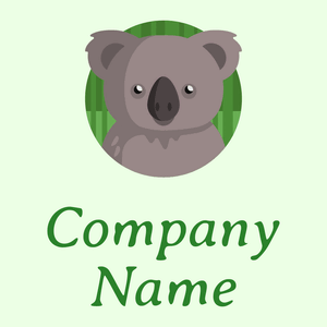 Koala logo on a Honeydew background - Animali & Cuccioli