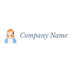 Customer service agent logo on a White background - Entreprise & Consultant