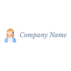 Customer service agent logo on a White background - Negócios & Consultoria