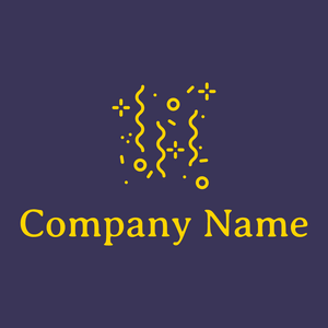 Confetti logo on a Jacarta background - Abstrakt