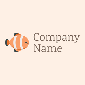 Hit Pink Clown fish on a Seashell background - Divertissement & Arts