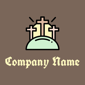 Calvary logo on a Russett background - Religious