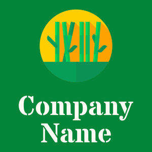 Bamboo logo on a Pigment Green background - Umwelt & Natur