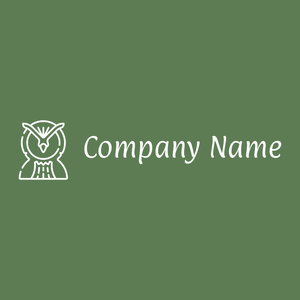 Owl logo on a Glade Green background - Abstrakt