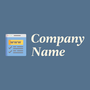 Domain on a Kashmir Blue background - Technologie
