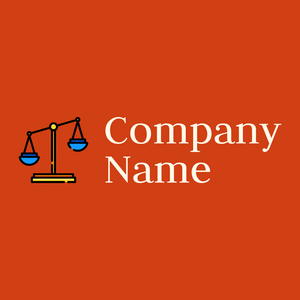 Law logo on a Harley Davidson Orange background - Abstract
