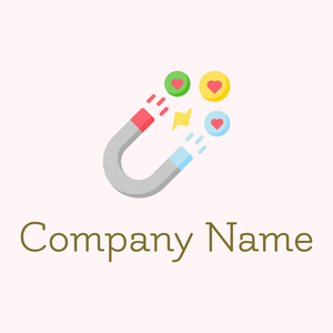 Magnet Attract logo on a Snow background - Abstracto