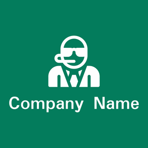 Body guard logo on a green background - Security