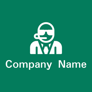 Body guard logo on a green background - Sicherheit