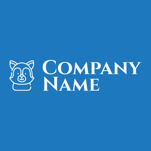 Coyote logo on a Denim background - Animales & Animales de compañía