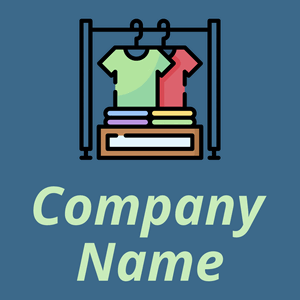 Clothes rack logo on a Calypso background - Mode & Schönheit