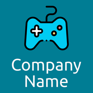 Video game logo on a Eastern Blue background - Juegos & Entretenimiento