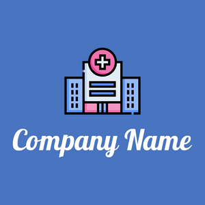 Hospital logo on a Havelock Blue background - Medizin & Pharmazeutik