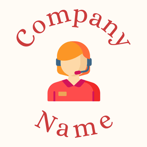 Customer service logo on a Floral White background - Negócios & Consultoria