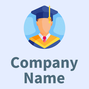 Graduate avatar logo on a light Blue background - Onderwijs
