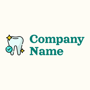 Tooth logo on a Floral White background - Médicale & Pharmaceutique