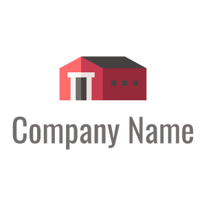Bright Red Barn on a White background - Landwirtschaft