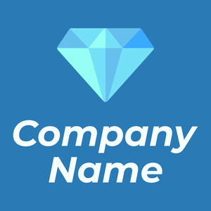 Diamond logo on a Pelorous background - Moda & Beleza