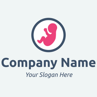 human baby fetus logo - Niños & Guardería
