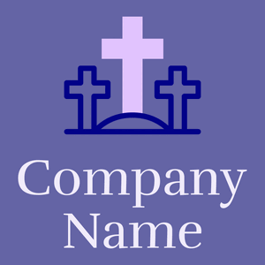 Cross logo on a Scampi background - Religión