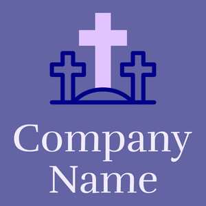 Cross logo on a Scampi background - Religiosidade