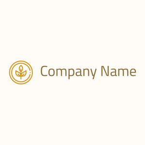 Organic logo on a Floral White background - Meio ambiente