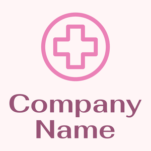 Red cross logo on a Snow background - Abstracto