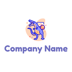 Purple Tyrannosaurus rex logo on a White background - Categorieën