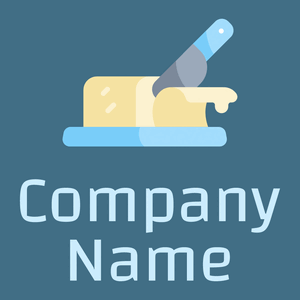 Butter logo on a blue background - Landwirtschaft