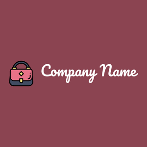 Hand bag logo on a Solid Pink background - Moda & Bellezza