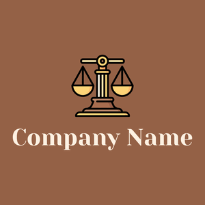 Scale logo on a Dark Tan background - Empresa & Consultantes