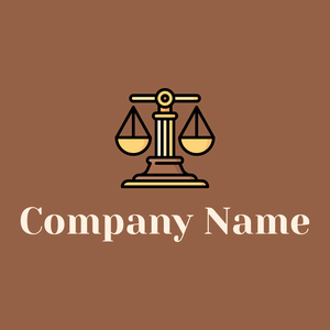 Scale logo on a Dark Tan background - Zakelijk & Consulting