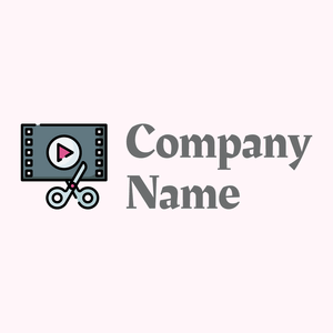 Video editing logo on a Lavender Blush background - Entreprise & Consultant