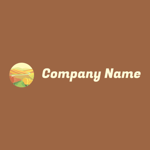 Vineyard logo on a Sepia background - Agricoltura