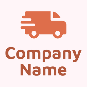Fast delivery logo on a Lavender Blush background - Automotive & Vehicle