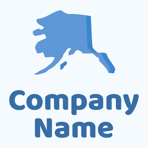 Blue Alaska on a Alice Blue background - Community & No profit